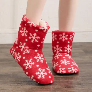 Chausson Botte Noël Rouge
