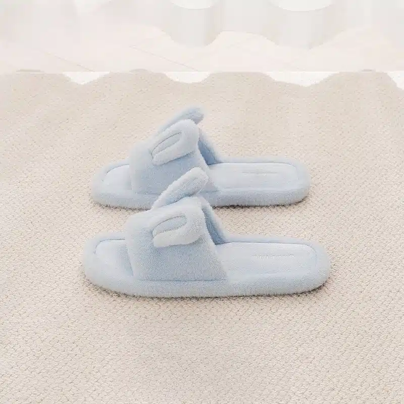 Pantoufles Oreilles De Lapin Semelle Fine – Image 2