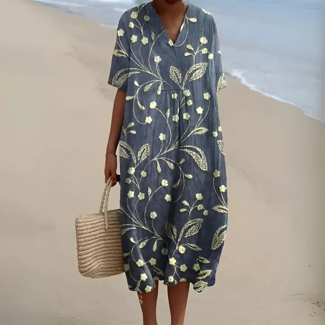 Robe Fleurie Bohème – Coupe Ample et Tissu Léger pour l’Été – Image 8