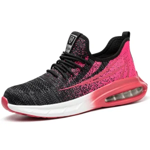 Basket de Sécurité ELECTRA - Chaussure de Travail Femme S3 SRC [Rose Dégradé & Coussin d'Air]