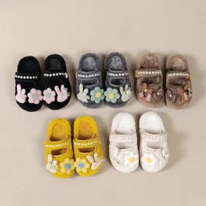 Chaussons Fleurs Enfant