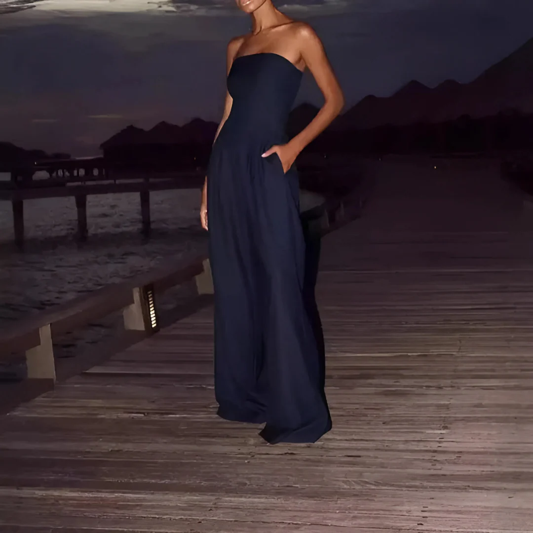 Combinaison bustier fluide pour une silhouette élégante