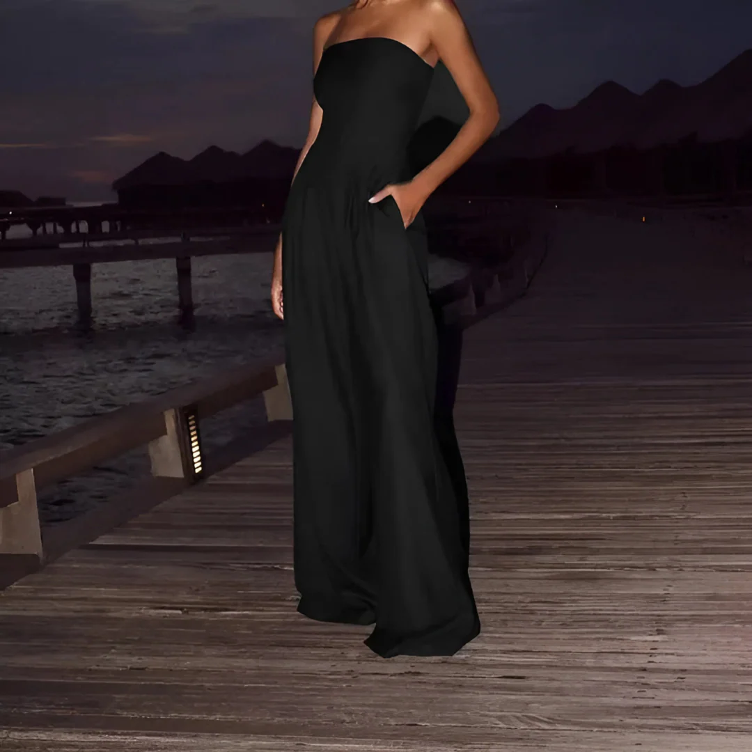 Combinaison bustier fluide pour une silhouette élégante – Image 3