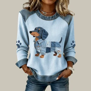 Blouse Patchwork Chiot Doux