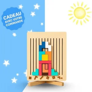 Tour d'empilage éducative en bois