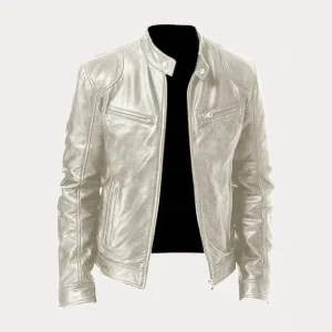 Blouson en cuir pour homme
