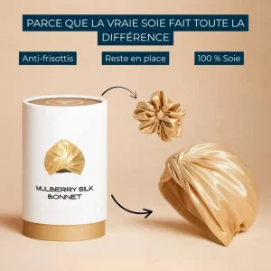 Bonnet de nuit en soie naturelle