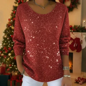 T-shirt à manches longues vintage décontracté