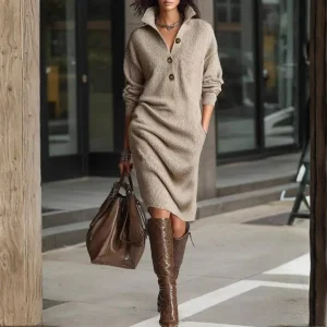 Robe en maille élégante