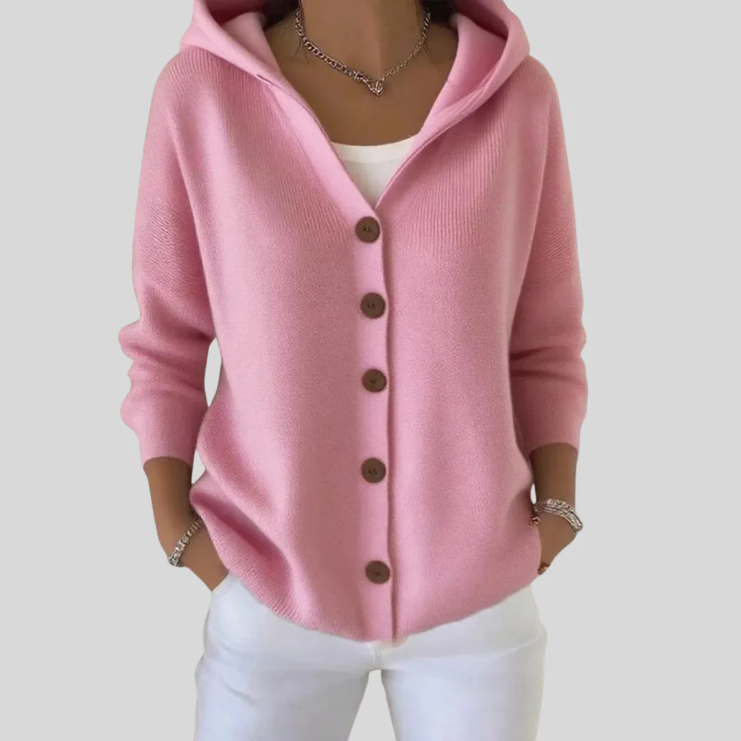Cardigan à capuche doux