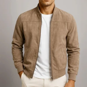 Blouson en suédine premium homme