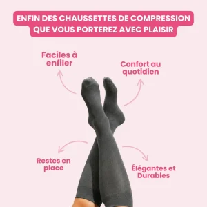 Chaussettes de Compression Confort+