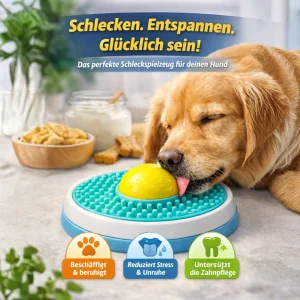 Bol de léchage apaisant pour chien et chat