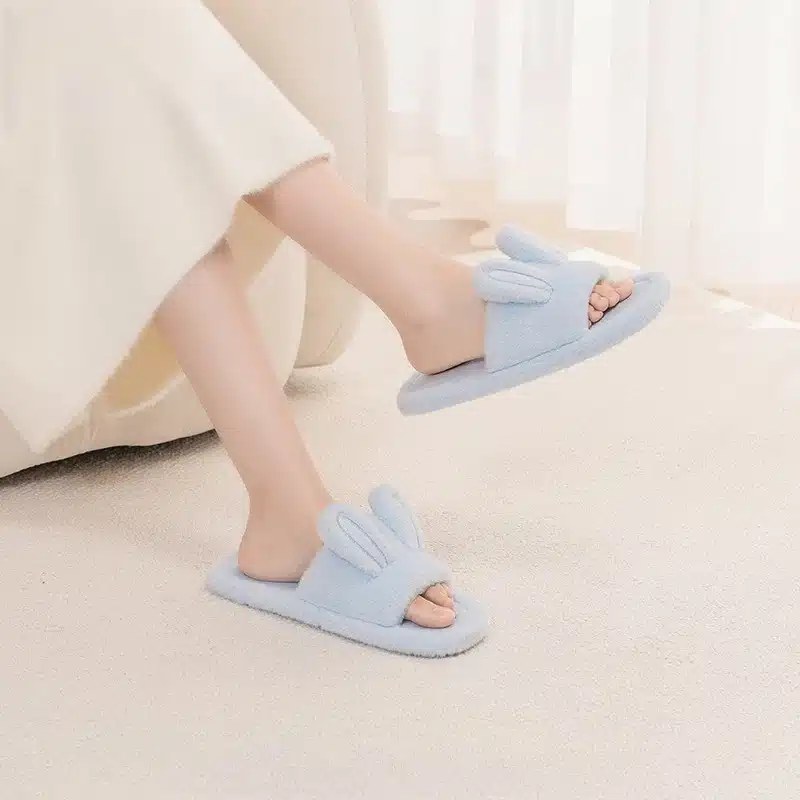 Pantoufles Oreilles De Lapin Semelle Fine