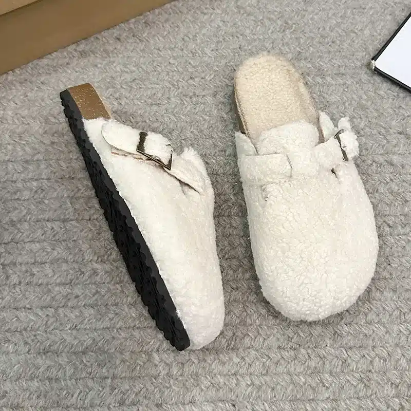 Chausson Femme Mouton Retourné – Image 2