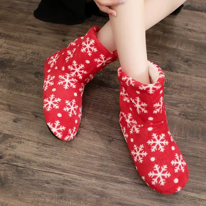 Chausson Botte Noël Rouge – Image 4