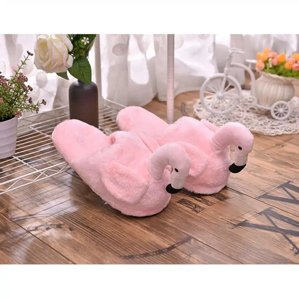 Chausson Flamant Rose Ouvert