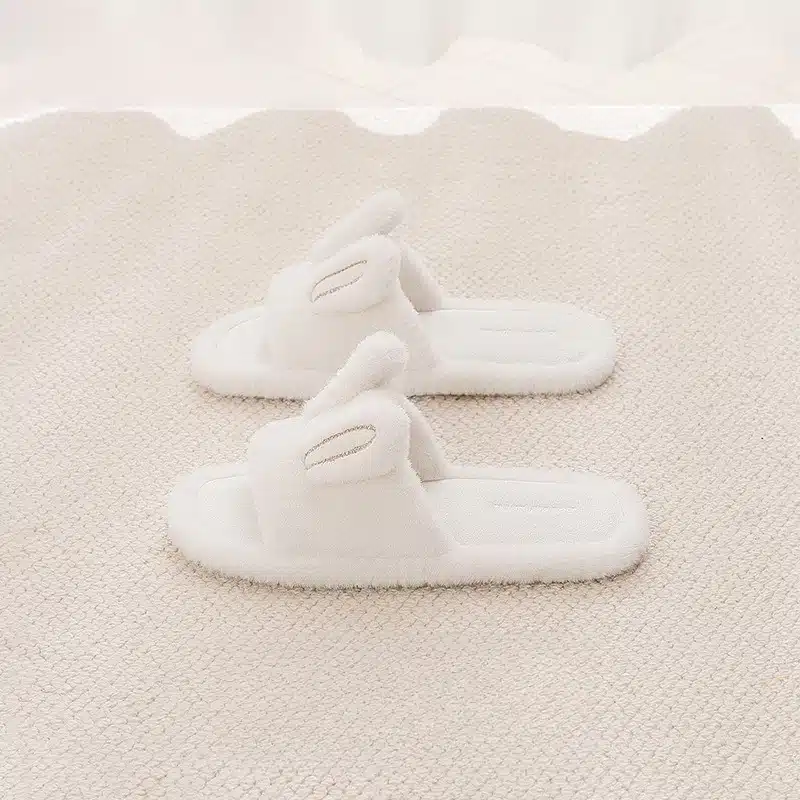 Pantoufles Oreilles De Lapin Semelle Fine – Image 5