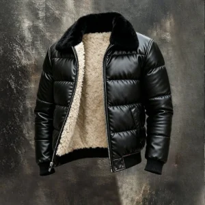 Veste d’hiver homme doublée chaude et confortable