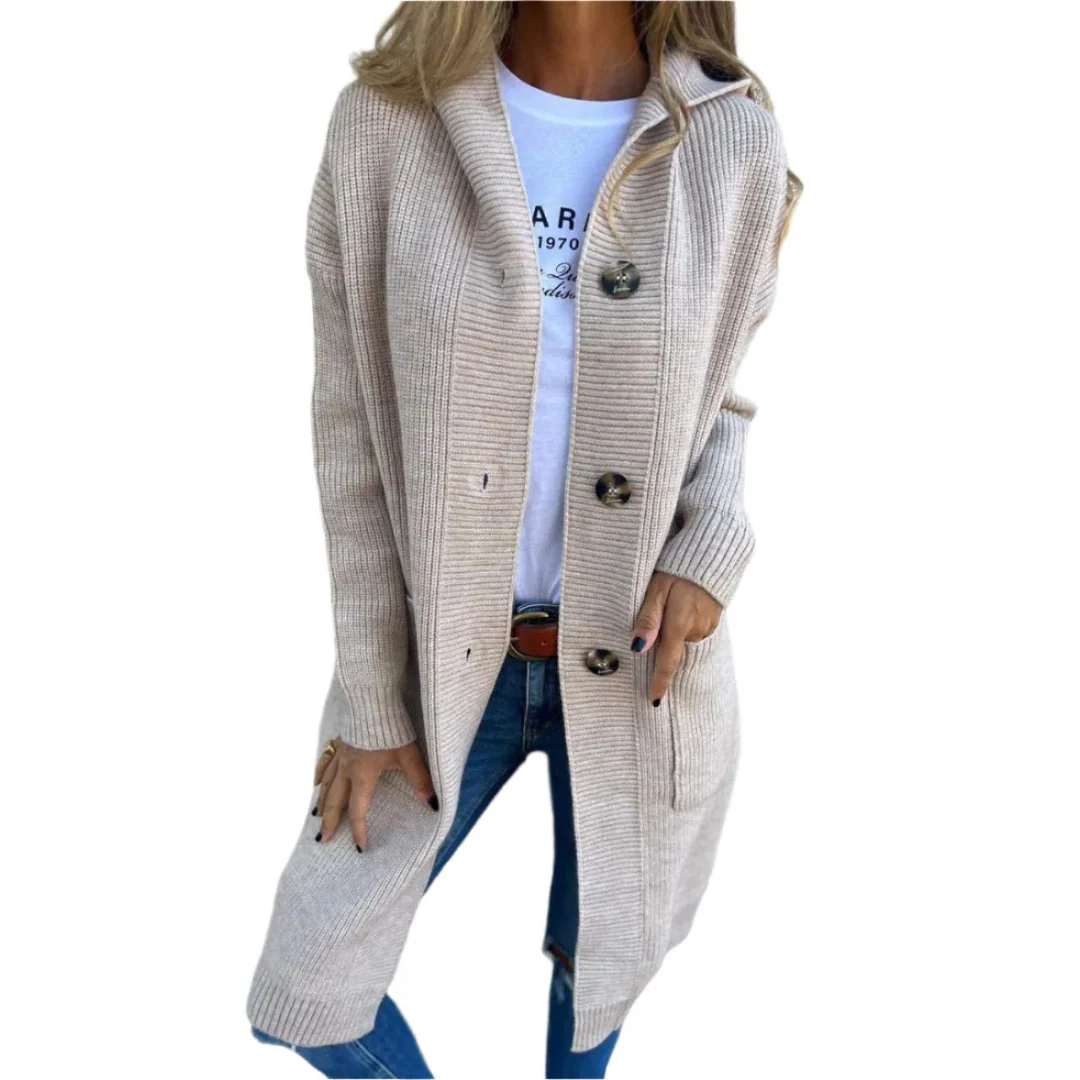 Long cardigan en maille pour femme – Image 2