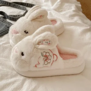 Pantoufles Lapin Semelle Epaisse