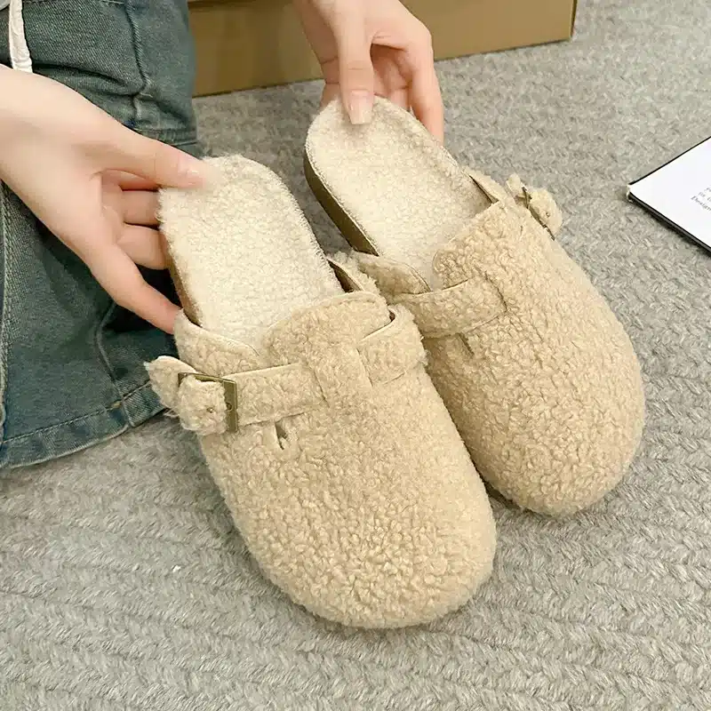 Chausson Femme Mouton Retourné – Image 3