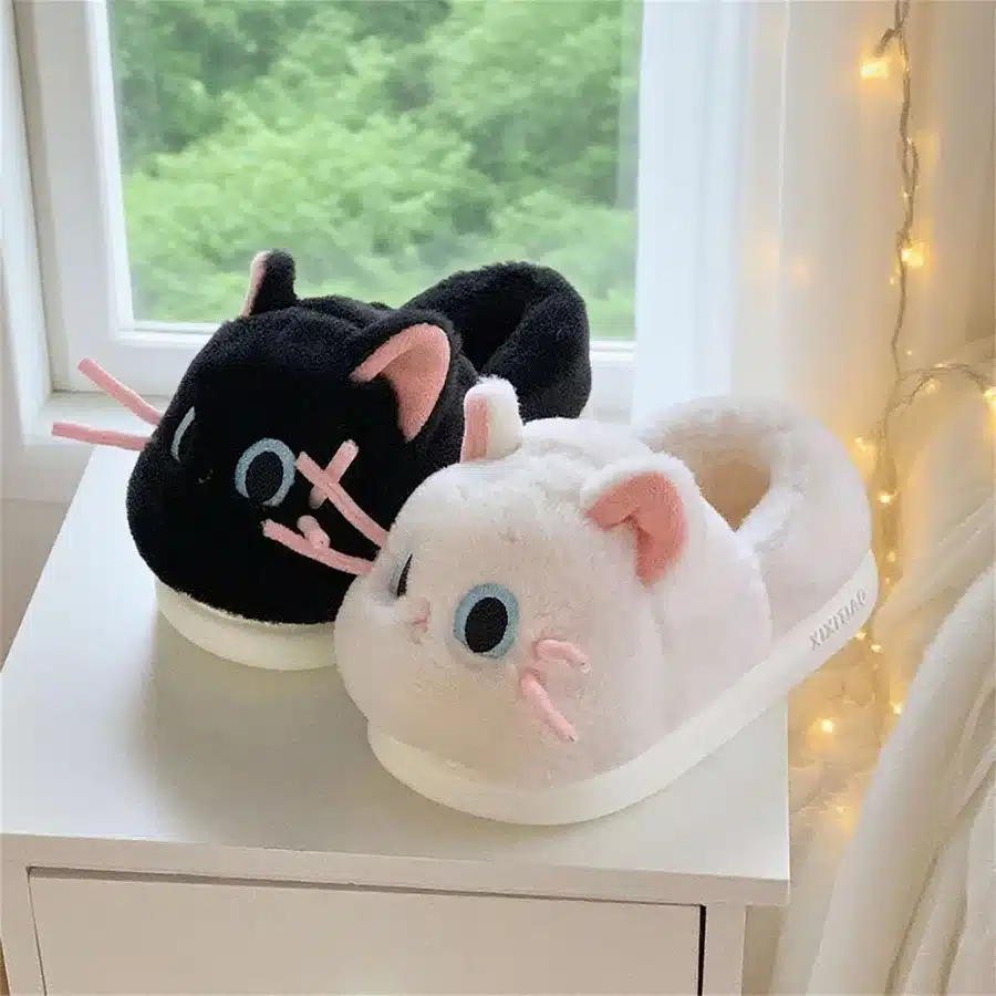 Chausson Chat Moustache Rose – Image 4