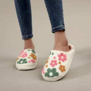 Chaussons Fleurs Femme