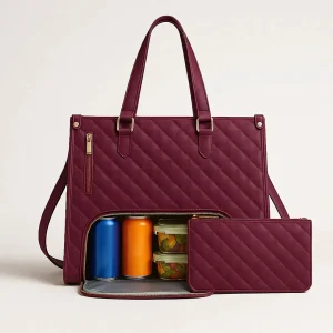 Sac à main femme 3-en-1 avec compartiment pour ordinateur portable