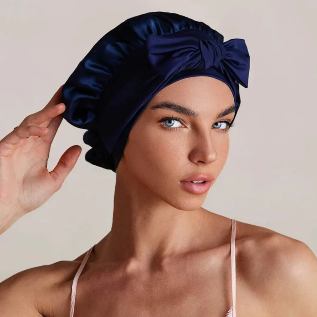 Bonnet de nuit en soie – Image 6