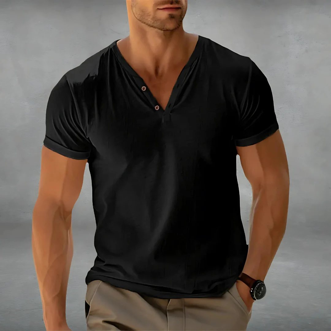 Polo-shirt homme à col boutonné été – Image 6