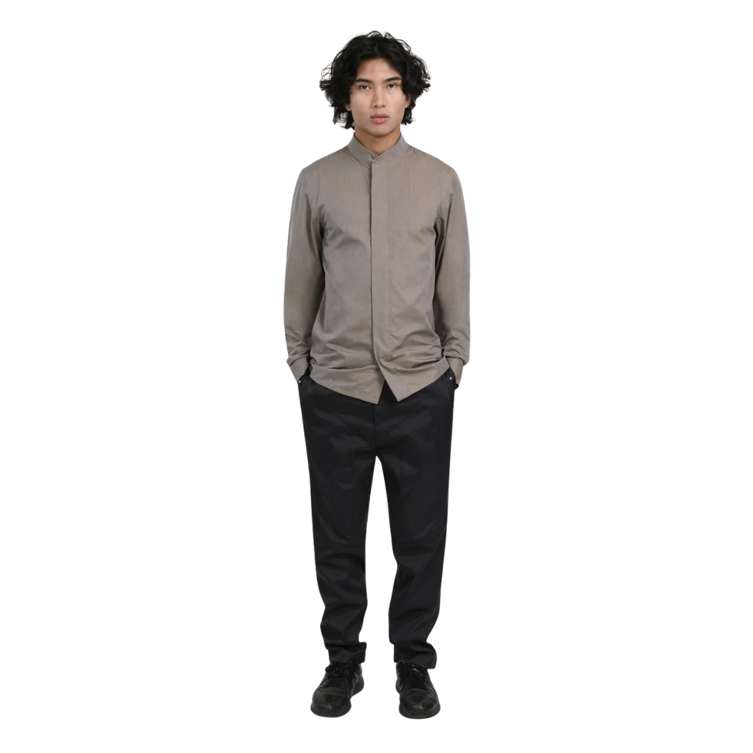 Chemise à col origami en popeline – Image 3