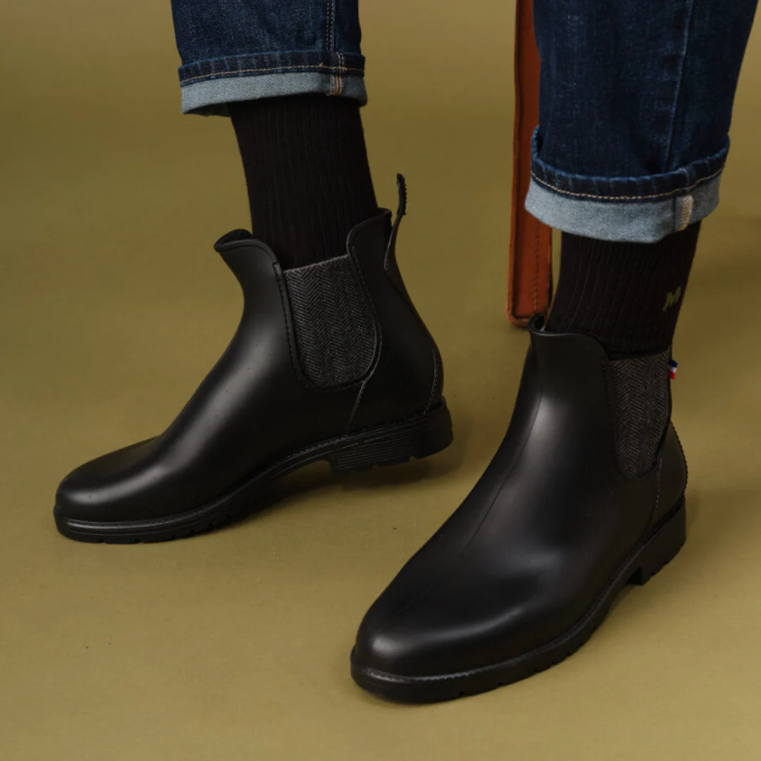 Bottes Chelsea noires imperméables – Image 4