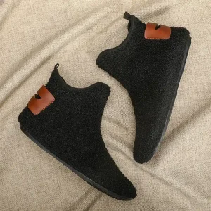 Pantoufle Bottine Noire Homme