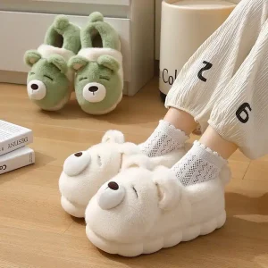 Pantoufle Fermée Ours Femme