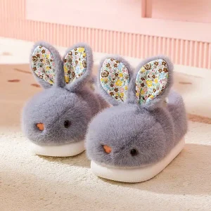 Pantoufles Lapin Grands Oreilles Enfant