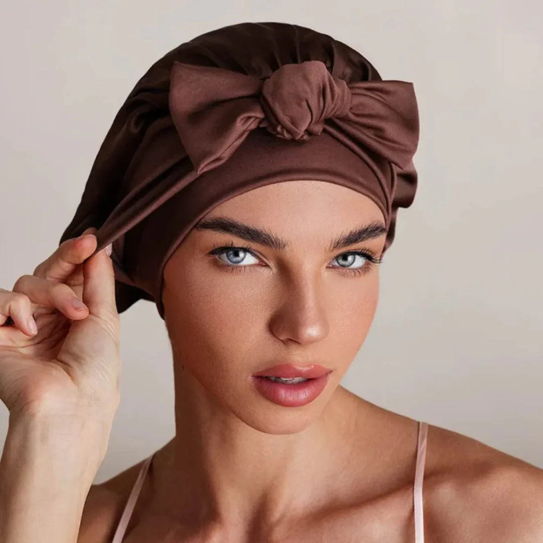 Bonnet de nuit en soie – Image 5