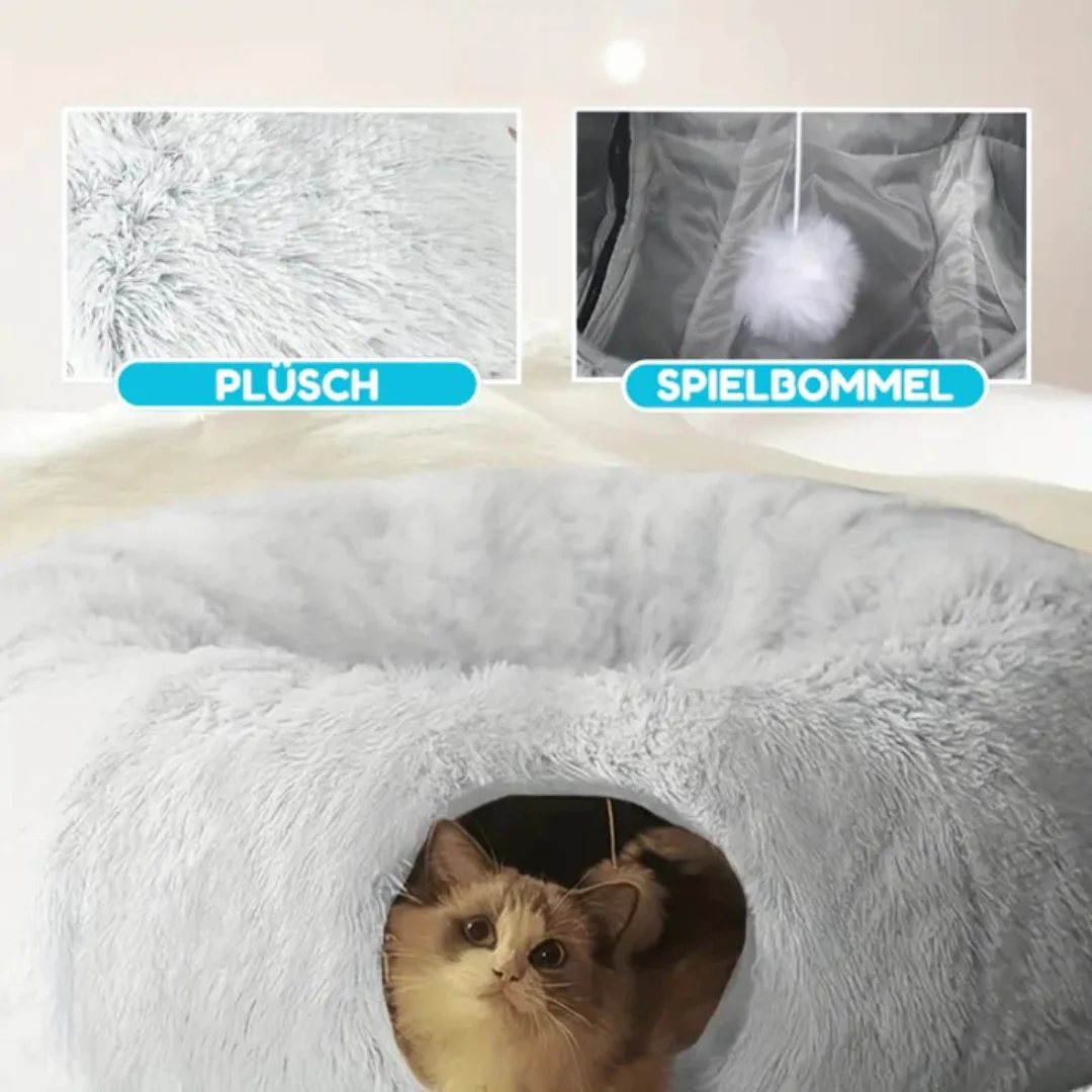 Tunnel douillet pour chats – Pour des moments de calme et de jeu – Image 4