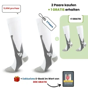 Chaussettes de compression avec soutien tri-zone