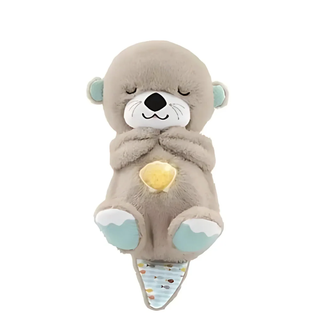 Peluche loutre interactive respirante et musicale – Image 3