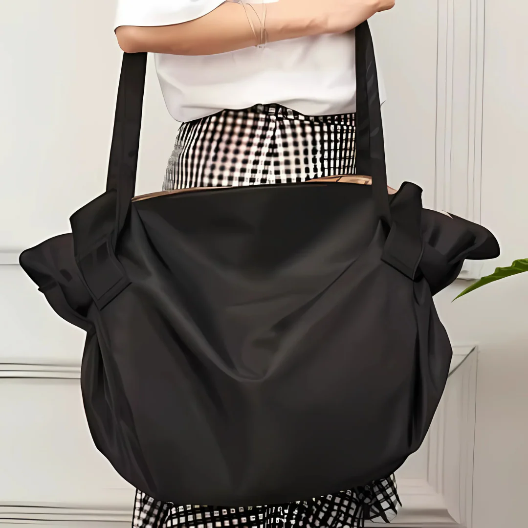 Sac de courses pliable avec fermeture éclair – Image 2