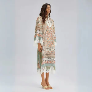 Robe en dentelle imprimée vintage