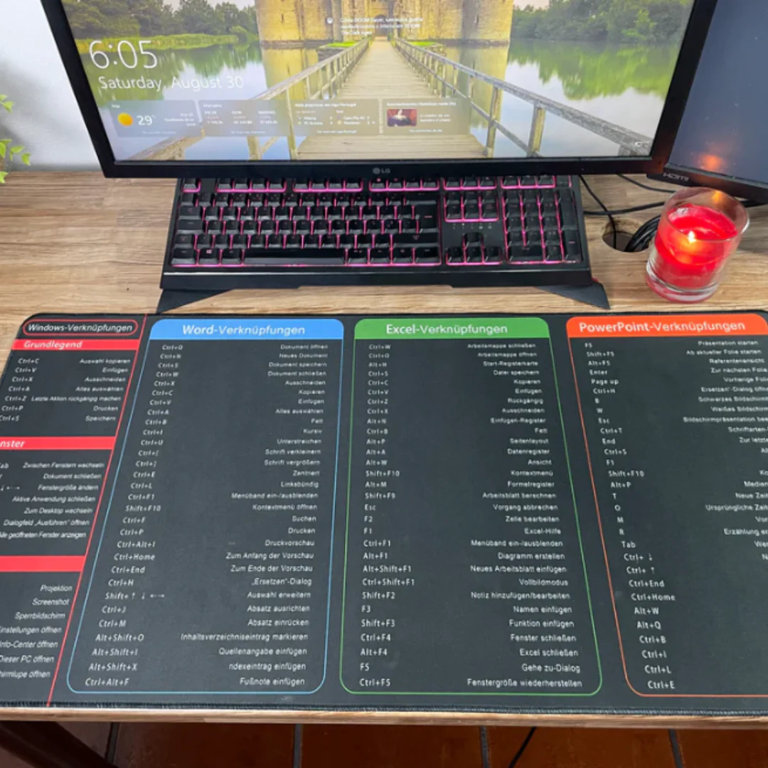 Tapis de souris Office Shortcut – Image 3