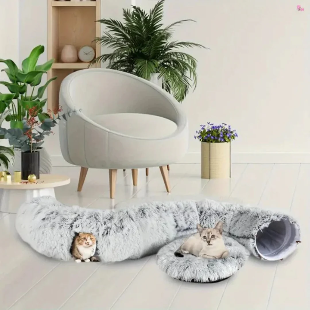 Tunnel douillet pour chats – Pour des moments de calme et de jeu – Image 5
