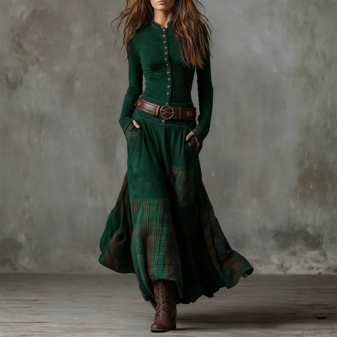 Robe longue élégante à manches longues – Image 6