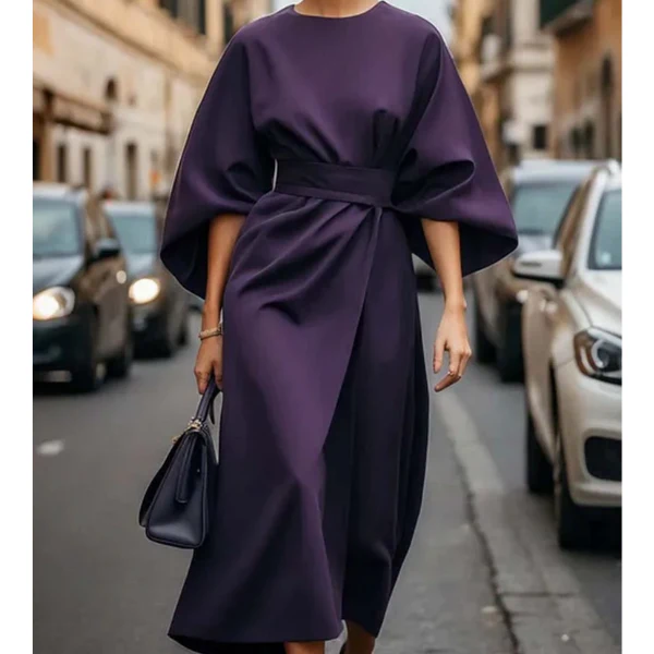 Louise – Robe élégante à manches lanterne – Image 6