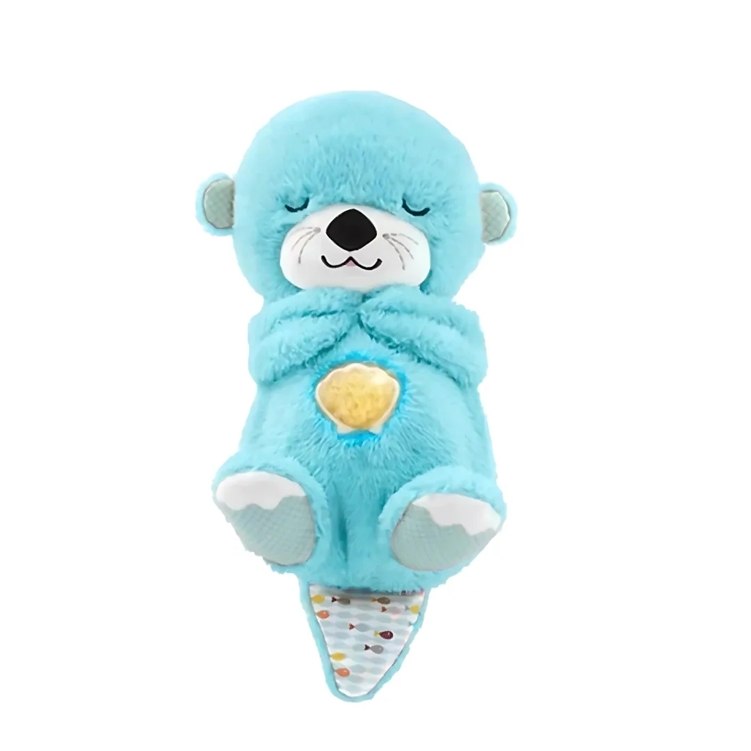 Peluche loutre interactive respirante et musicale – Image 4
