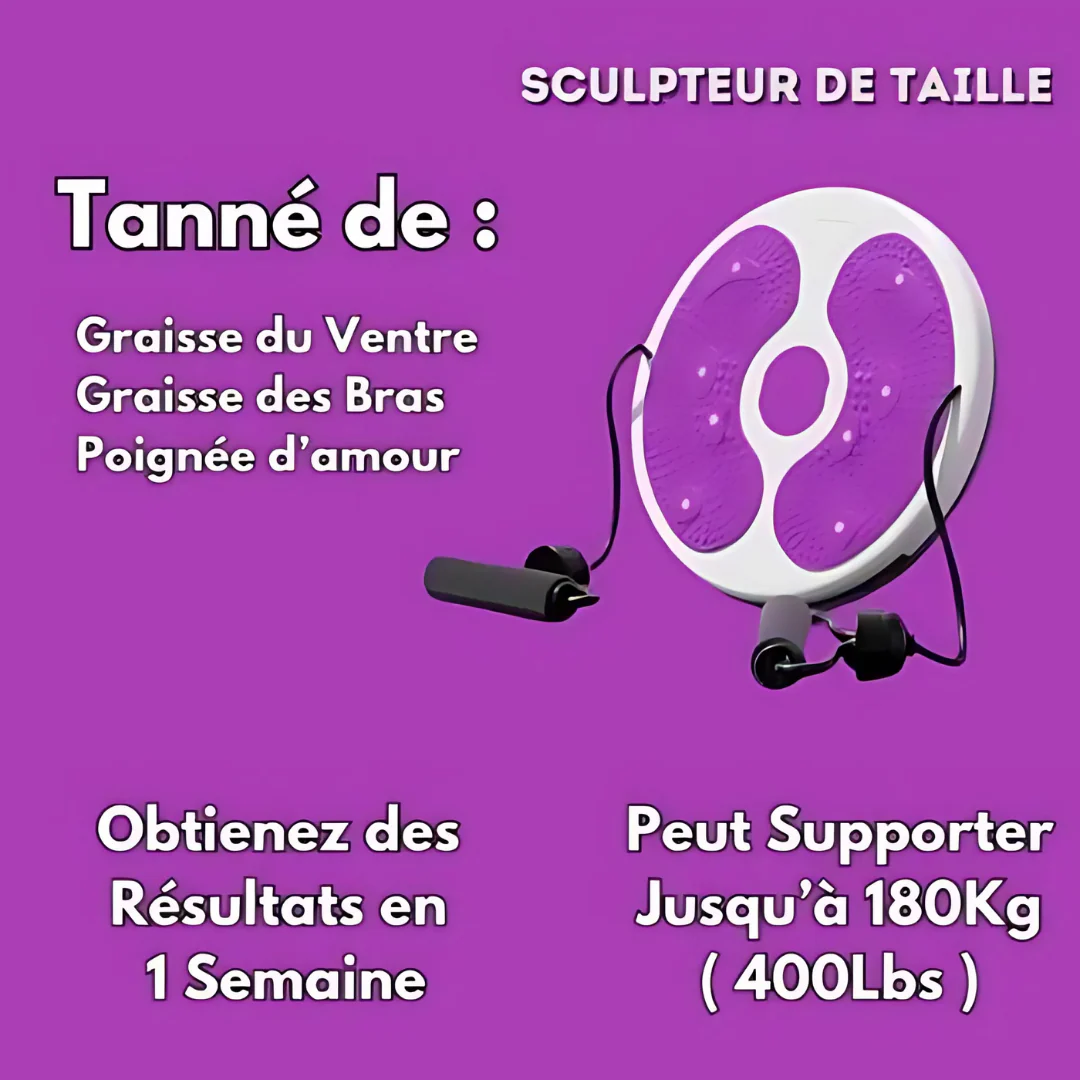 Disque de rotation fitness avec élastiques – Sculpteur taille & haut du corps – Image 6