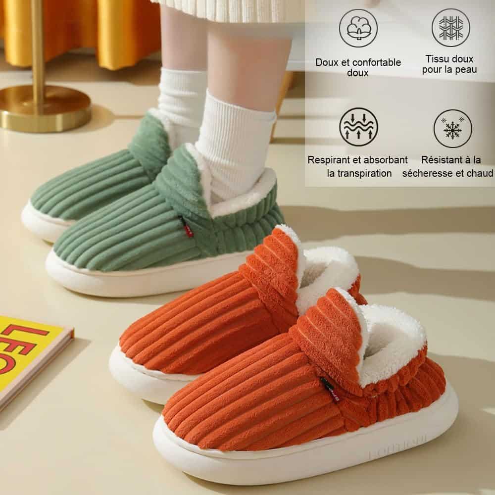 Chaussons Femme Hiver Confortables en Peluche – Image 3