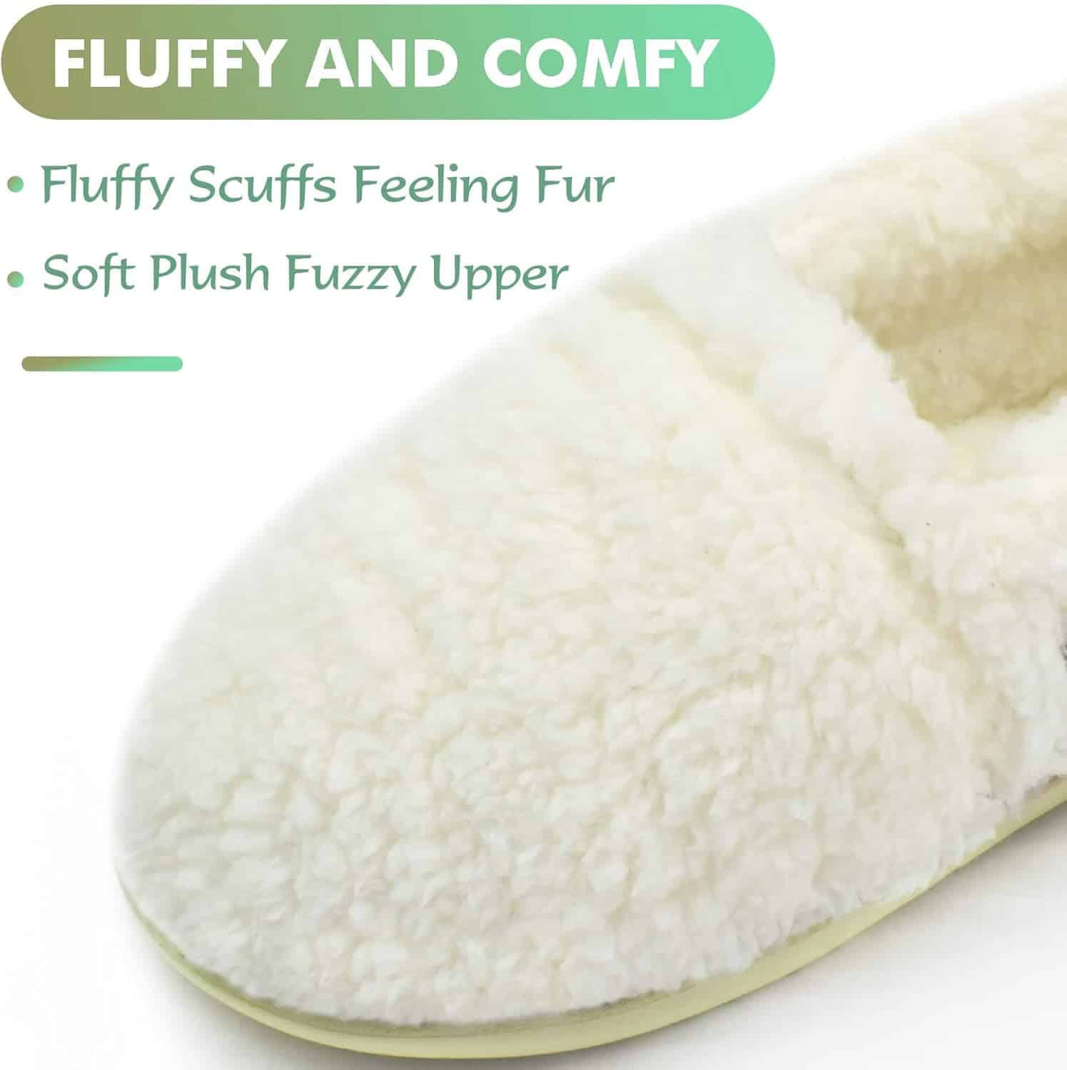 Chaussons Femmes Moelleux Mousse À Mémoire De Forme Douce Peluche Sherpa Doublé Polaire – Image 6